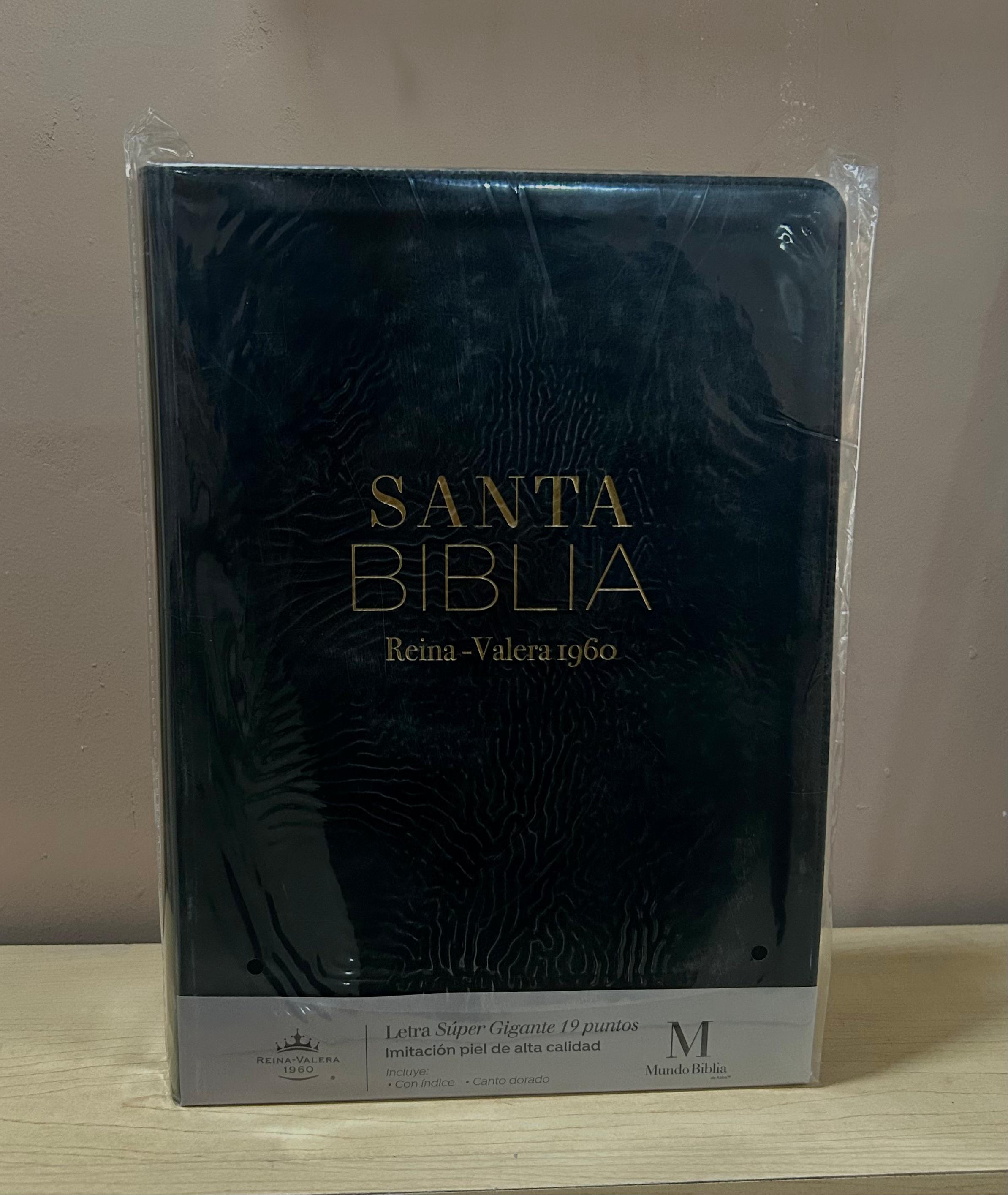 Biblia RV60 letra súper grande (piel)
