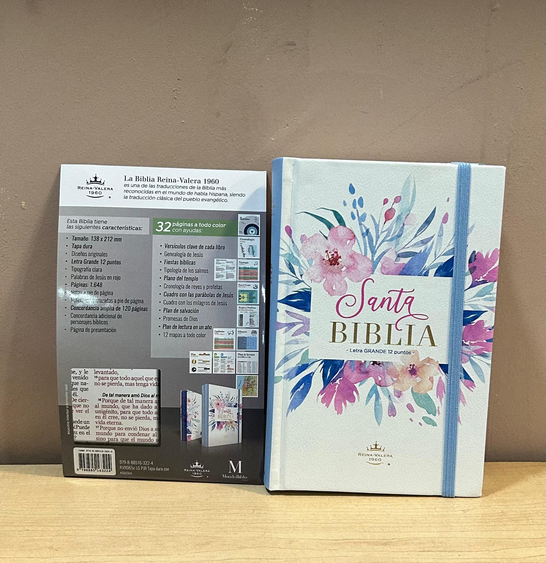 Biblia RV60 manual tapa dura (azul)